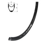 Rim KLS SPARK 017 DSC, 32H, 1 Eyelet, FV, 28" black