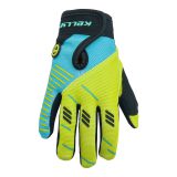Gloves KELLYS Gouki, blue-lime, small