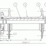 Hub front D101SB-15, black, 32 holes - Image 2