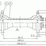 Hub front A171SB, black, 28 holes - Image 2