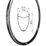 Rim Road RWA32C, Tubeless Ready, Front 24 holes (Jetfly) (440g)