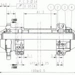 Hub front D411CB-12, black, 24 key hole - Image 3