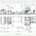 Hub rear D412CB-CL-X12-A6A-ABG-11S, UD shiny carbon, 28 key holes - Image 3