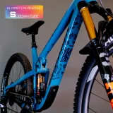 Frame Protection S glossy down tube Downhill 24 black - unleazhed