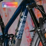 Frame Protection S glossy down tube runes of shred white - unleazhed
