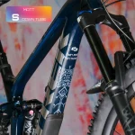 Frame Protection S matt down tube runes of shred white - unleazhed
