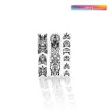 unleazhed - BP01 frame dawai black matt S top tube