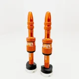 Quick Fill Presta Tubeless Valves for 16-24mm Depth Rims - Naranja