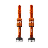 Quick Fill Presta Tubeless Valves for 23-31mm Depth Rims - Naranja