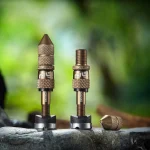 Quick Fill Schrader Tubeless Valves for 23-31mm Depth Rims - Bronze - Image 2