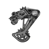 RD-M9050-L EVO Rear derailleur, 12 speed, High polished black, 52T Max, Long cage w/ clutch
