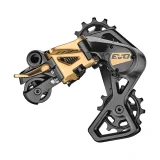RD-M9070 EVO Rear derailleur, 7 speed, High polished gold, 26T Max, Short cage w/clutch