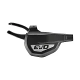 SL-M9070-7R EVO Shift lever, 7 speed, right, w/ 2400mm shift cable, Black/silver, w/ discrete clamp