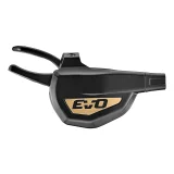 SL-M9070-7R EVO Shift lever, 7speed, right, w/2400mm shift cable, Black/Gold, w/ discrete clamp
