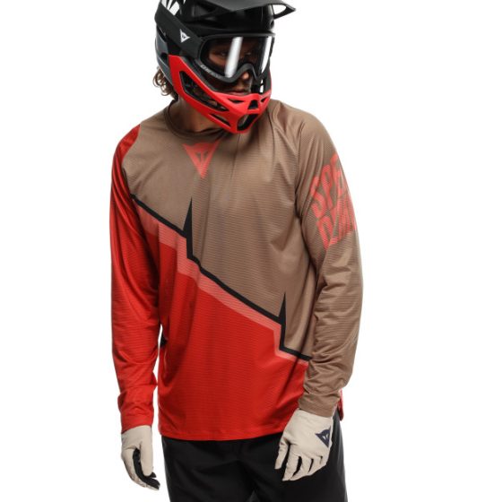 Dainese - Hgaer Jersey Ls - T-shirts - Men - Red/brown/black - Image 6