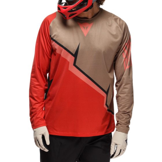 Dainese - Hgaer Jersey Ls - T-shirts - Men - Red/brown/black - Image 2