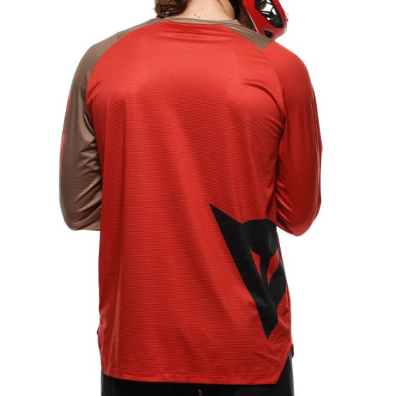 Dainese - Hgaer Jersey Ls - T-shirts - Men - Red/brown/black - Image 3