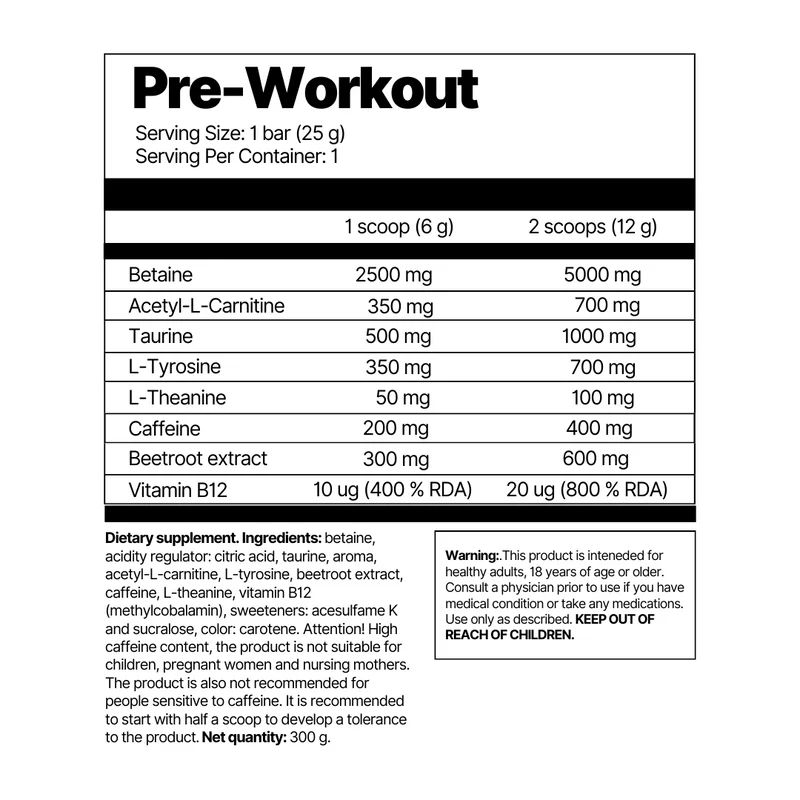 4Energy PRE (pre-workout booster)- Fruit Punch - Image 7
