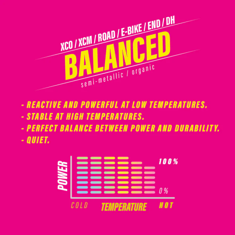 611 LESS BALANCED BRAKE PADS Shimano deore / TRP hy-rd / TEKTRO auriga-dorado - Image 2