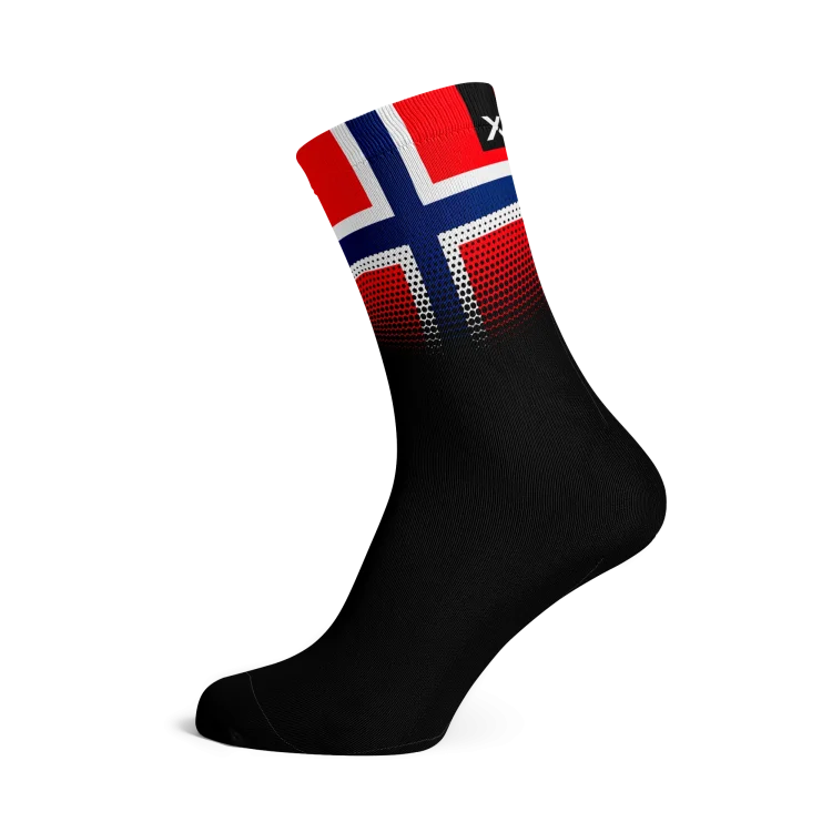 Norway Flag Socks