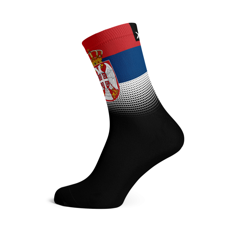 Serbia Flag Socks