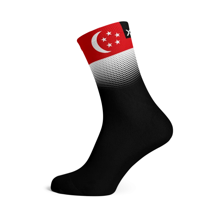 Singapore Flag Socks