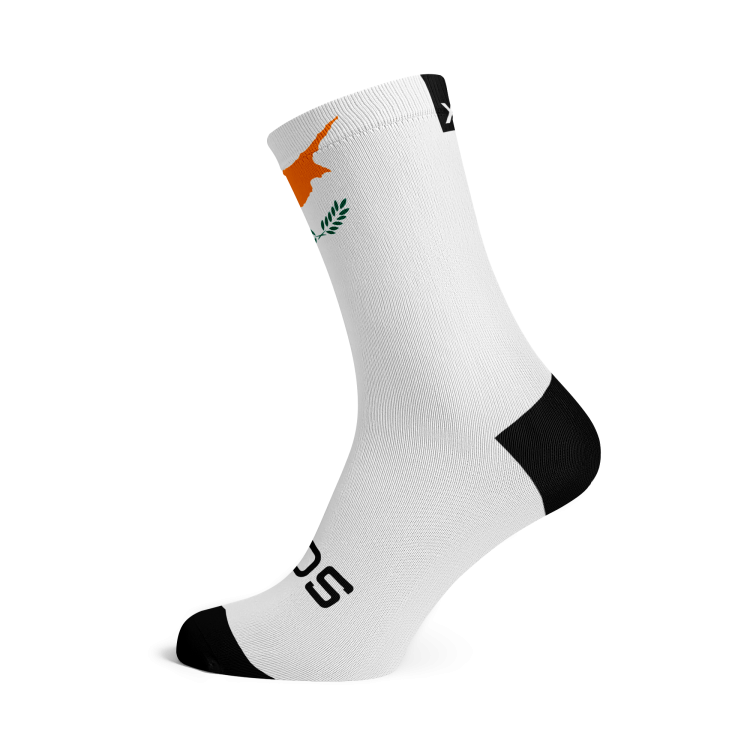 Cyprus Flag White Socks