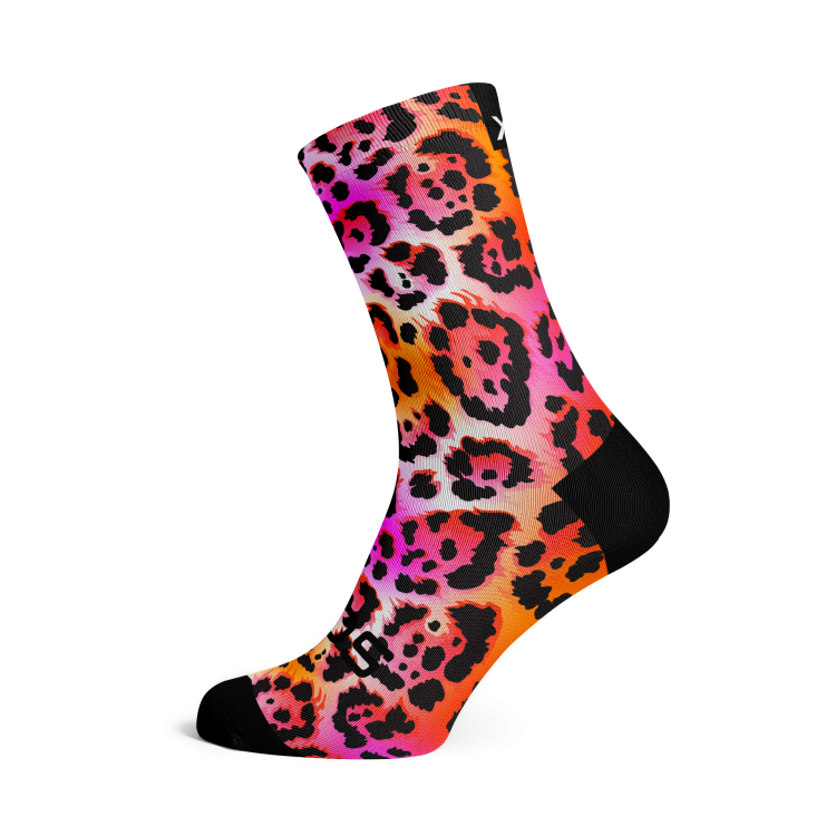 Electric Leopard Pink Socks
