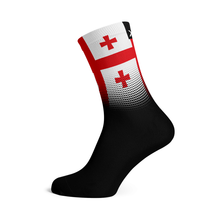 Georgia Flag Socks