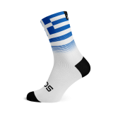 Greece Flag White Socks