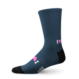 I Love Boobies Pure Ribbed Socks - XL, Pure Navy