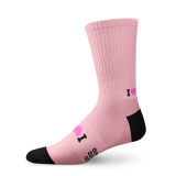 I Love Boobies Pure Ribbed Socks - Small, Pure Pastel Pink