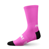 I Love Boobies Pure Ribbed Socks - XL, Pure Pink