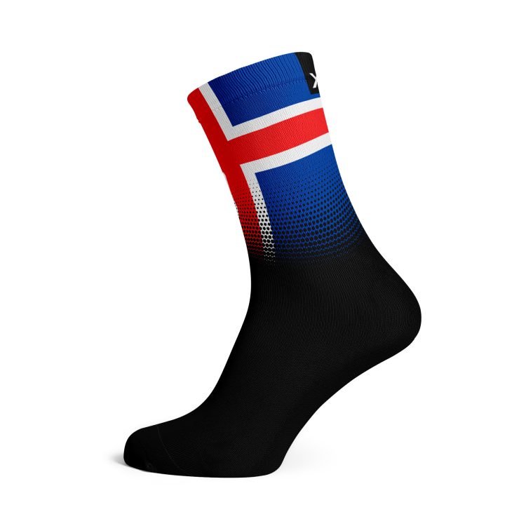Iceland Flag Socks