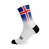 Iceland Flag Socks - Large, White