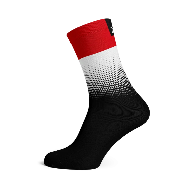 Indonesia Flag Socks