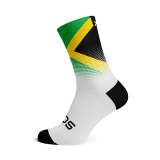 Jamaica Flag Socks - X-Large, White