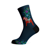 Dala Horse Kurbits Navy Socks