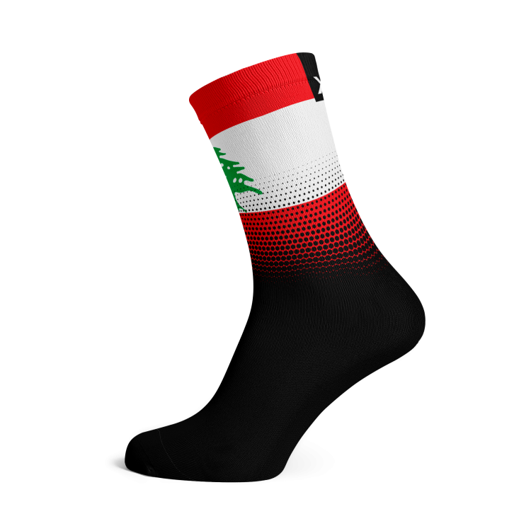 Lebanon Flag Socks