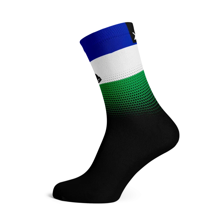 Lesotho Flag Socks
