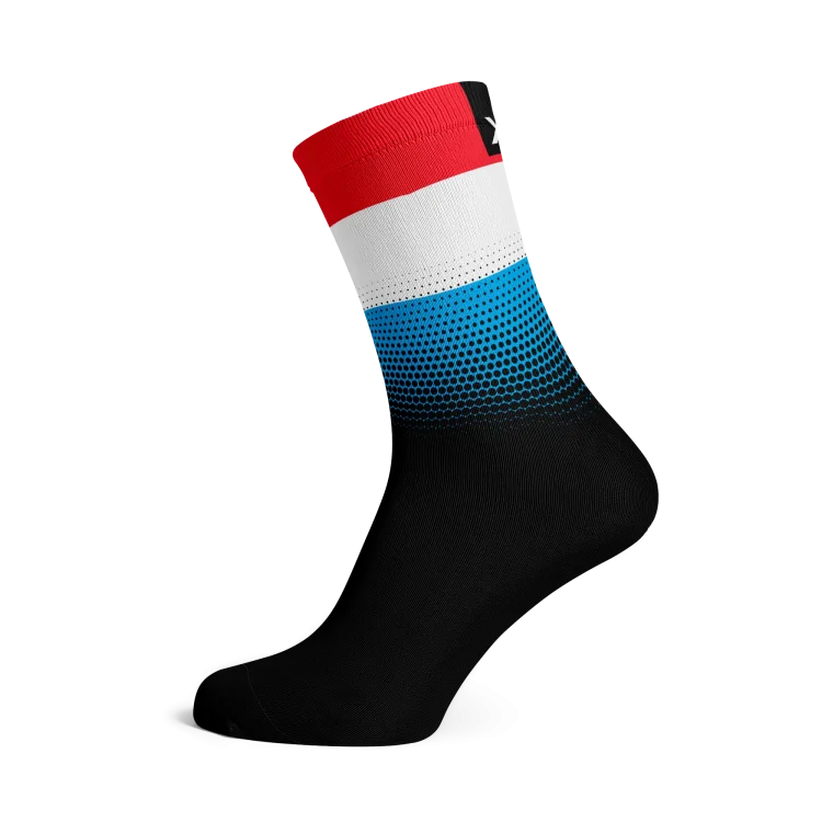 Luxembourg Flag Socks