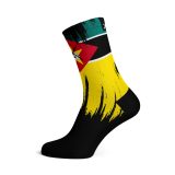 Mozambique Splash Flag Socks - X-Large, Black