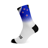 New Zealand Silver Fern Flag Socks - Large, White
