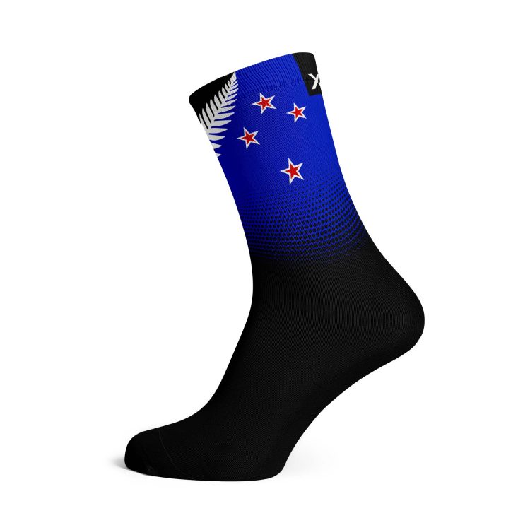 New Zealand Silver Fern Flag Socks