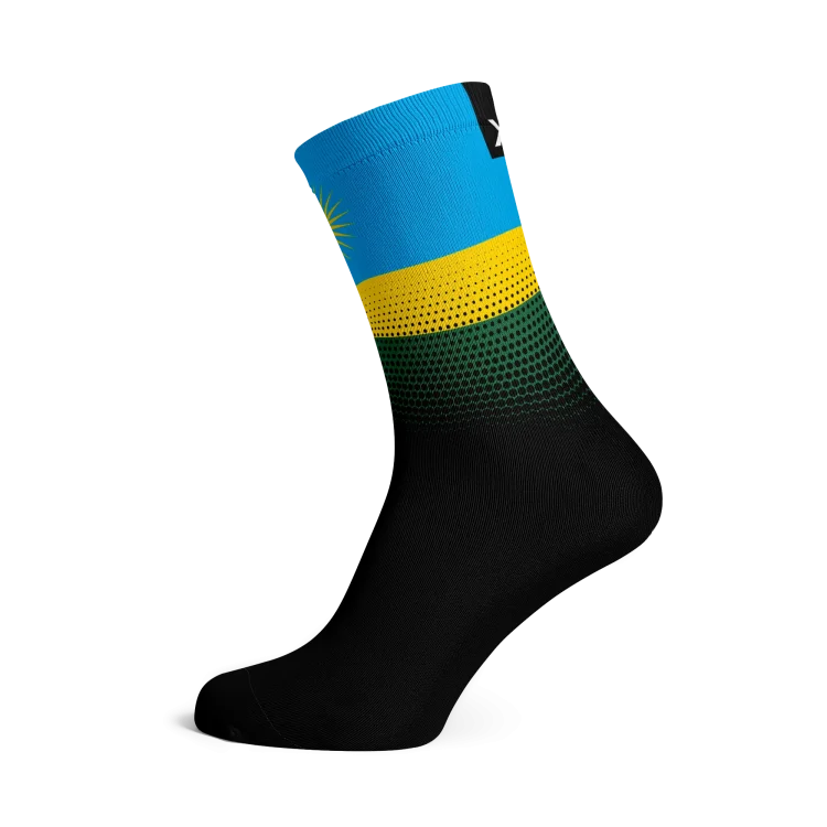 Rwanda Flag Socks