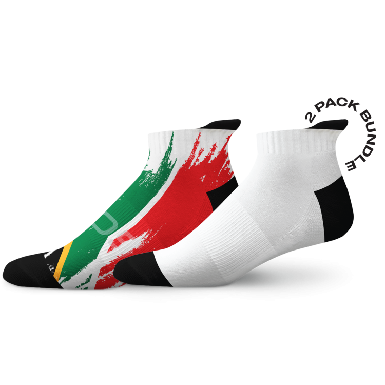 South Africa Splash Flag White Tab Combo