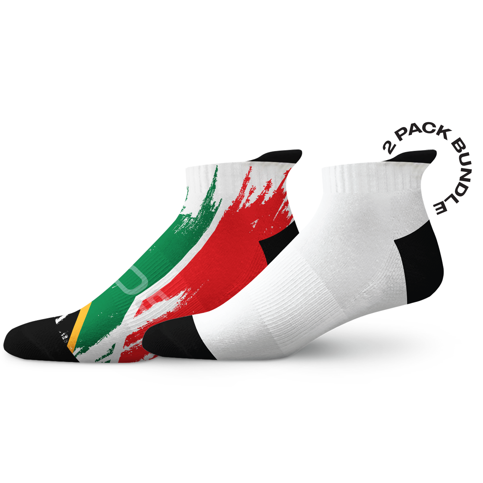 South Africa Splash Flag White Tab Combo