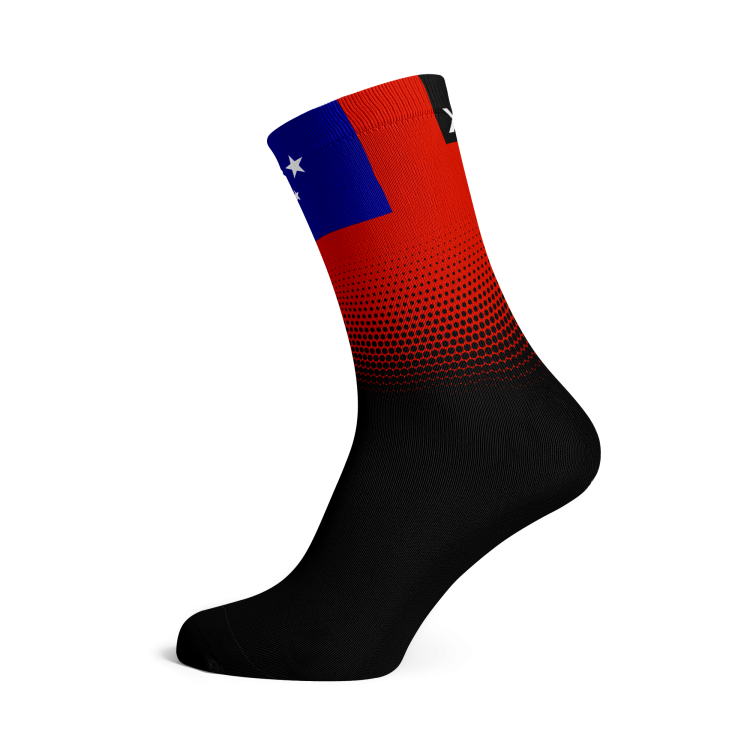 Samoa Flag Socks