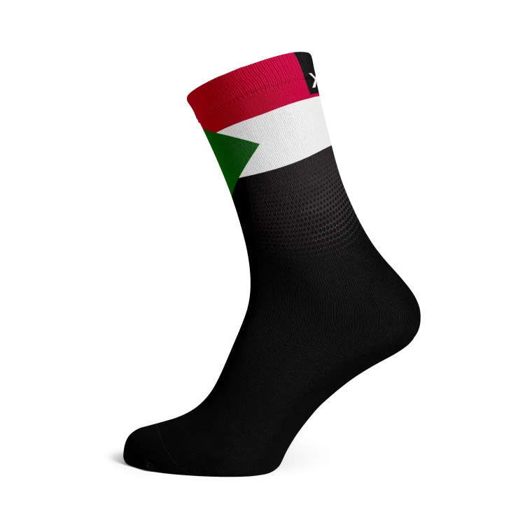 Sudan Flag Socks