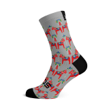 Dala Horses Grey Socks